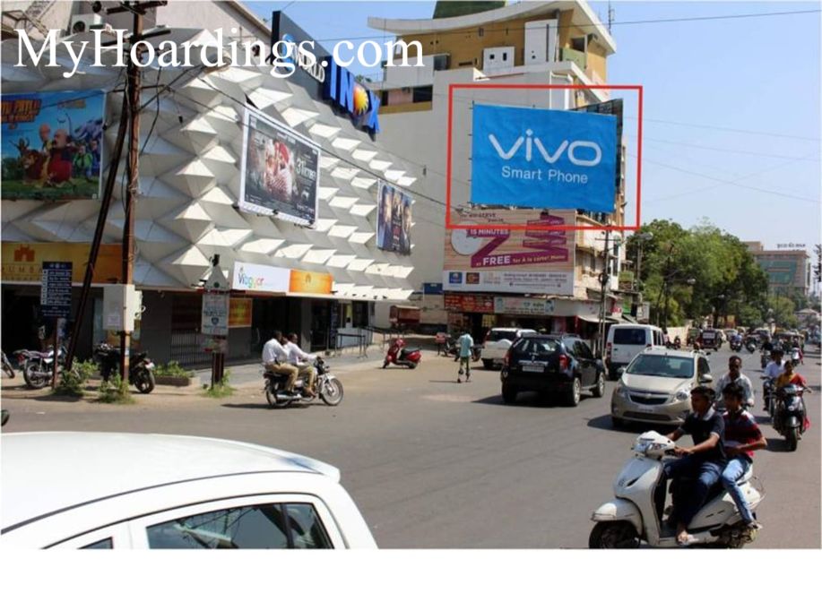 Outdoor advertising in India, Race Cource Circle in Rajkot Billboard advertising, Flex Banner